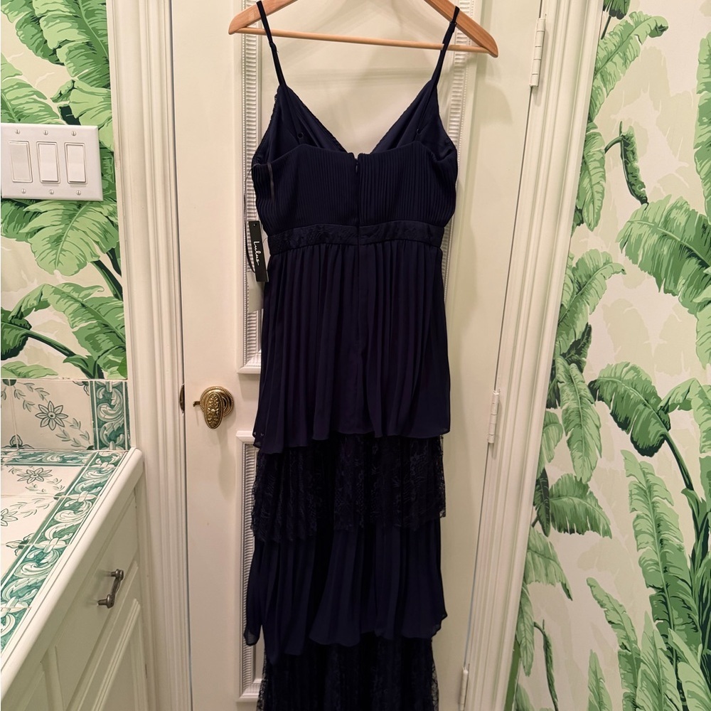 NWT Lulus Date with Daydream Pleated Evening Gown Maxi Dress Size S - Picture 8 of 10